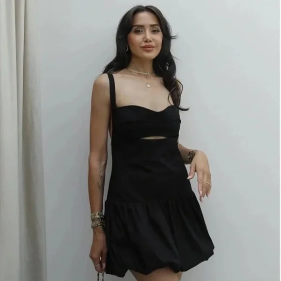 ZARA BALLOON MINI DRESS NWT - Picture 6 of 16